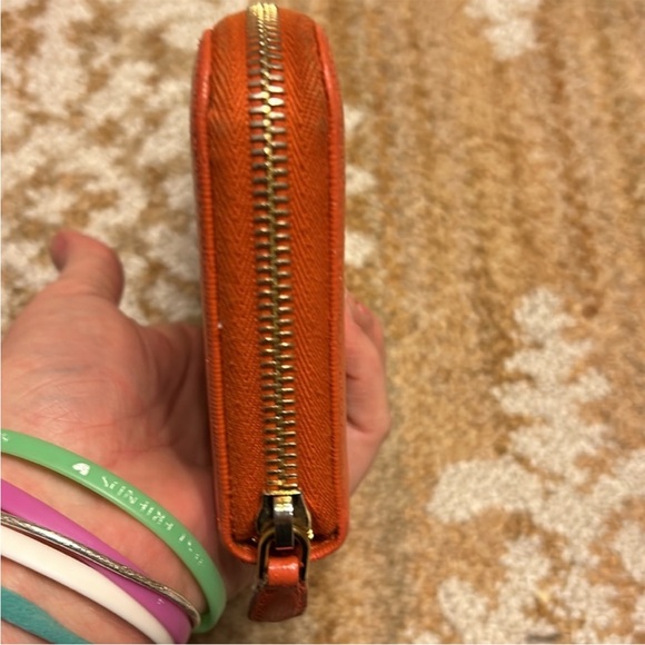 Prada wallet authentic vintage long orange wallet - Picture 4 of 13